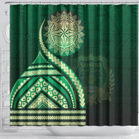 Saineha High School Shower Curtain Ngatu and Polynesian Pattern LT03 - Polynesian Pride