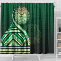 Saineha High School Shower Curtain Ngatu and Polynesian Pattern LT03 - Polynesian Pride