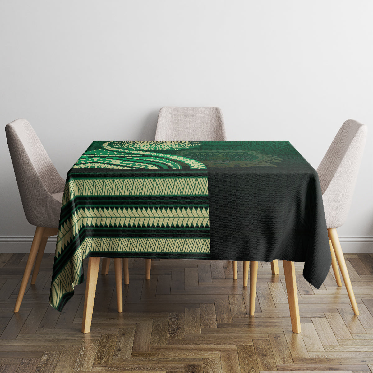 Saineha High School Tablecloth Ngatu and Polynesian Pattern