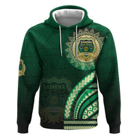 Saineha High School Zip Hoodie Ngatu and Polynesian Pattern LT03 Pullover Hoodie Green - Polynesian Pride