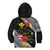 Aloha Hawaii Hibiscus and Plumeria Flowers Kid Hoodie Kanaka Maoli Tattoo Polynesian Pattern