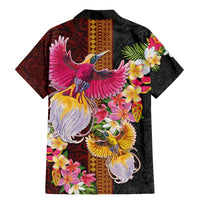 Papua New Guinea Birds and Frangipani Family Matching Mermaid Dress and Hawaiian Shirt Melanesian Art Tattoos - Polynesian Pride