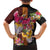 Papua New Guinea Birds and Frangipani Family Matching Summer Maxi Dress and Hawaiian Shirt Melanesian Art Tattoos - Polynesian Pride