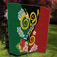 Melanesian Vanuatu Tribal Boar Tusk Quilt Tropical Plants and Namele Motifs - Polynesian Pride