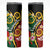 Melanesian Vanuatu Tribal Boar Tusk Skinny Tumbler Tropical Plants and Namele Motifs - Polynesian Pride