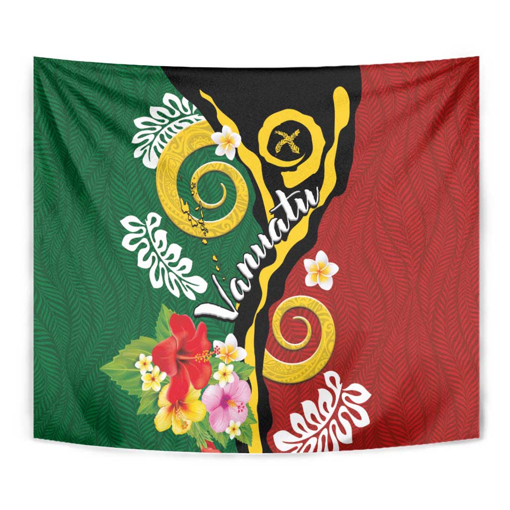 Melanesian Vanuatu Tribal Boar Tusk Tapestry Tropical Plants and Namele Motifs - Polynesian Pride