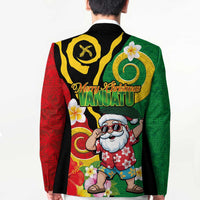 Vanuatu Christmas Blazer Funny Santa with Namele and Boar Tusk Tribal - Polynesian Pride