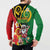 Vanuatu Christmas Button Sweatshirt Funny Santa with Namele and Boar Tusk Tribal - Polynesian Pride
