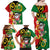 Vanuatu Christmas Family Matching Off Shoulder Maxi Dress and Hawaiian Shirt Funny Santa with Namele and Boar Tusk Tribal - Polynesian Pride