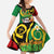 Vanuatu Christmas Family Matching Short Sleeve Bodycon Dress and Hawaiian Shirt Funny Santa with Namele and Boar Tusk Tribal - Polynesian Pride