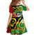 Vanuatu Christmas Family Matching Short Sleeve Bodycon Dress and Hawaiian Shirt Funny Santa with Namele and Boar Tusk Tribal - Polynesian Pride