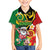 Vanuatu Christmas Family Matching Short Sleeve Bodycon Dress and Hawaiian Shirt Funny Santa with Namele and Boar Tusk Tribal - Polynesian Pride