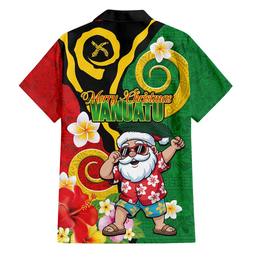 Vanuatu Christmas Family Matching Summer Maxi Dress and Hawaiian Shirt Funny Santa with Namele and Boar Tusk Tribal - Polynesian Pride