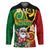 Vanuatu Christmas Hockey Jersey Funny Santa with Namele and Boar Tusk Tribal - Polynesian Pride