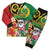 Vanuatu Christmas Pajama Set Funny Santa with Namele and Boar Tusk Tribal - Polynesian Pride