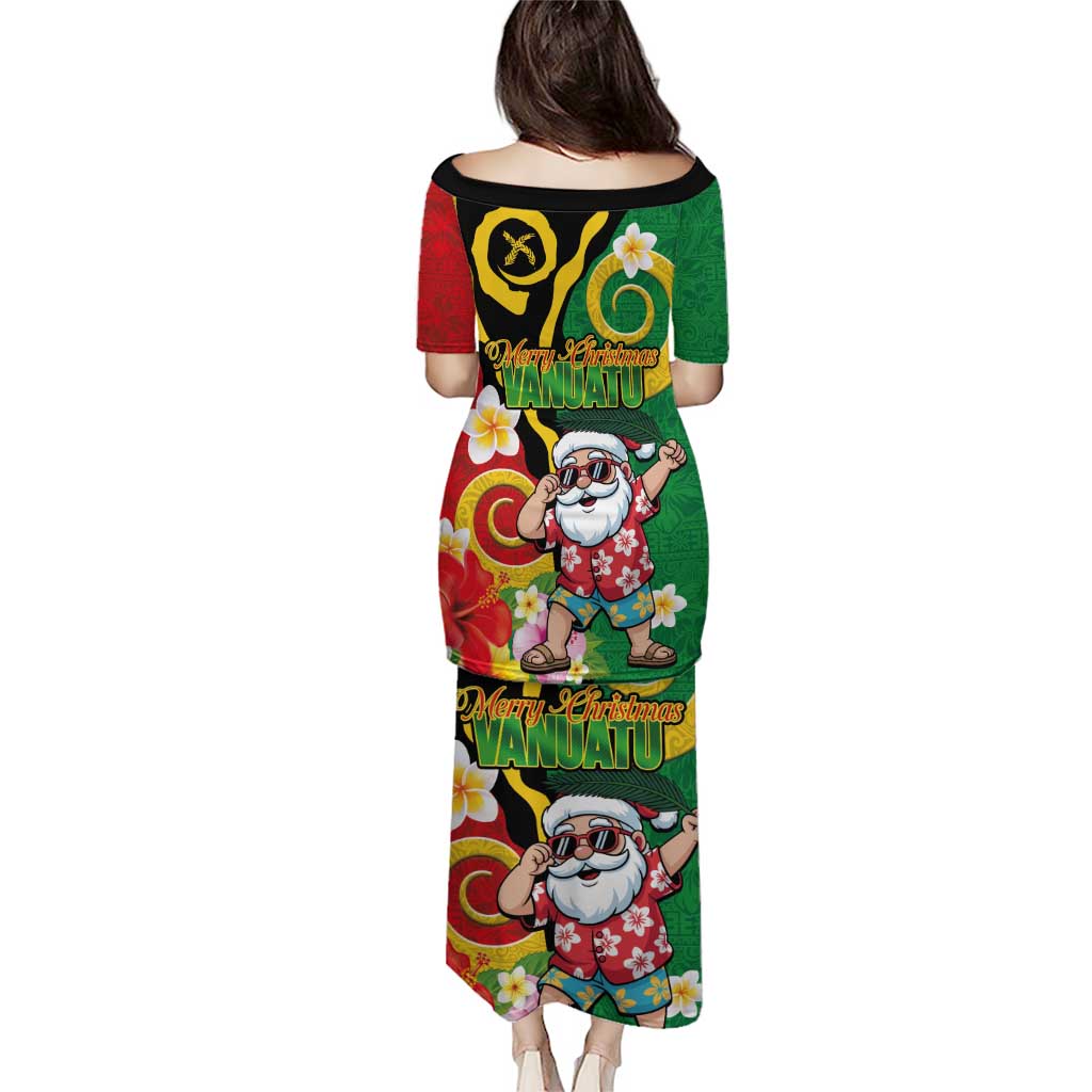 Vanuatu Christmas Puletasi Funny Santa with Namele and Boar Tusk Tribal - Polynesian Pride