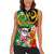 Vanuatu Christmas Women Sleeveless Polo Shirt Funny Santa with Namele and Boar Tusk Tribal - Polynesian Pride