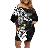 custom-new-zealand-rugby-family-matching-off-shoulder-short-dress-and-hawaiian-shirt-maori-warrior-rugby-silver-fern-tribal-pattern