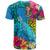 Polynesian T Shirt The Turtle Jung Flower with Maori Pattern Ethnic Style LT03 - Polynesian Pride