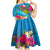 custom-polynesian-kid-short-sleeve-dress-the-turtle-jung-flower-with-maori-pattern-ethnic-style