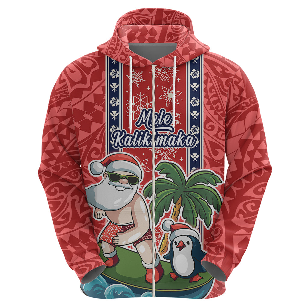 Hawaii Christmas Hoodie The Santa Surfing Hawaii Xmas Style LT03 - Polynesian Pride