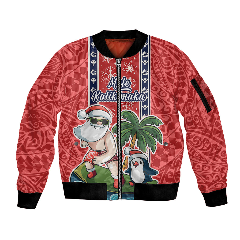 hawaii-christmas-sleeve-zip-bomber-jacket-the-santa-surfing-hawaii-xmas-style