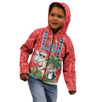 Custom Hawaii Christmas Kid Hoodie The Santa Surfing Hawaii Xmas Style LT03 - Polynesian Pride