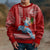 Custom Hawaii Mele Kalikimaka Kid Ugly Christmas Sweater Santa Riding The DolPhin Mix Kakau Pattern Red Style LT03 - Polynesian Pride