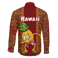 Hawaii Family Matching Mermaid Dress and Hawaiian Shirt Aloha Funny Pineapple Mix Kakau Hawaiian Tribal LT03 - Polynesian Pride