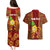 Custom Hawaii Couples Matching Puletasi Dress and Hawaiian Shirt Aloha Funny Pineapple Mix Kakau Hawaiian Tribal LT03 - Polynesian Pride