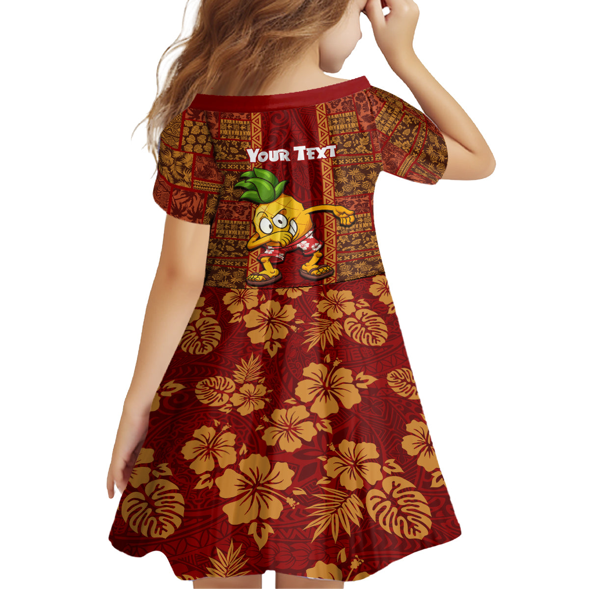 Custom Hawaii Family Matching Summer Maxi Dress and Hawaiian Shirt Aloha Funny Pineapple Mix Kakau Hawaiian Tribal LT03 - Polynesian Pride