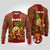 Custom Hawaii Ugly Christmas Sweater Aloha Funny Pineapple Mix Kakau Hawaiian Tribal LT03 Red - Polynesian Pride