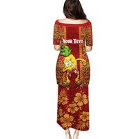 Custom Hawaii Puletasi Aloha Funny Pineapple Mix Kakau Hawaiian Tribal LT03 - Polynesian Pride