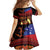 Samoan Siva Afi Family Matching Tank Maxi Dress and Hawaiian Shirt Tribal Performers of Samoan Fire Knife Dancing