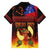 Samoan Siva Afi Family Matching Tank Maxi Dress and Hawaiian Shirt Tribal Performers of Samoan Fire Knife Dancing