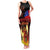 Samoan Siva Afi Family Matching Tank Maxi Dress and Hawaiian Shirt Tribal Performers of Samoan Fire Knife Dancing