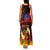 Samoan Siva Afi Family Matching Tank Maxi Dress and Hawaiian Shirt Tribal Performers of Samoan Fire Knife Dancing