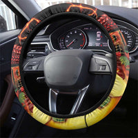 Samoan Siva Afi Steering Wheel Cover Tribal Performers of Samoan Fire Knife Dancing LT03 - Polynesian Pride
