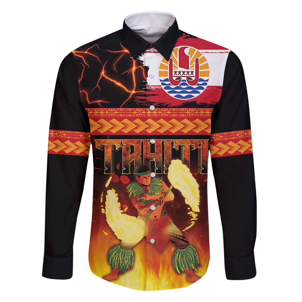 Tahitian Siva Afi Family Matching Mermaid Dress and Hawaiian Shirt Tribal Performers of Tahitian Fire Knife Dancing