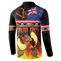 Aotearoa Siva Afi Button Sweatshirt Tribal Performers of Aotearoa Fire Knife Dancing LT03 - Polynesian Pride