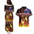 Aotearoa Siva Afi Couples Matching Puletasi and Hawaiian Shirt Tribal Performers of Aotearoa Fire Knife Dancing