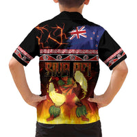 Aotearoa Siva Afi Family Matching Tank Maxi Dress and Hawaiian Shirt Tribal Performers of Aotearoa Fire Knife Dancing LT03 - Polynesian Pride