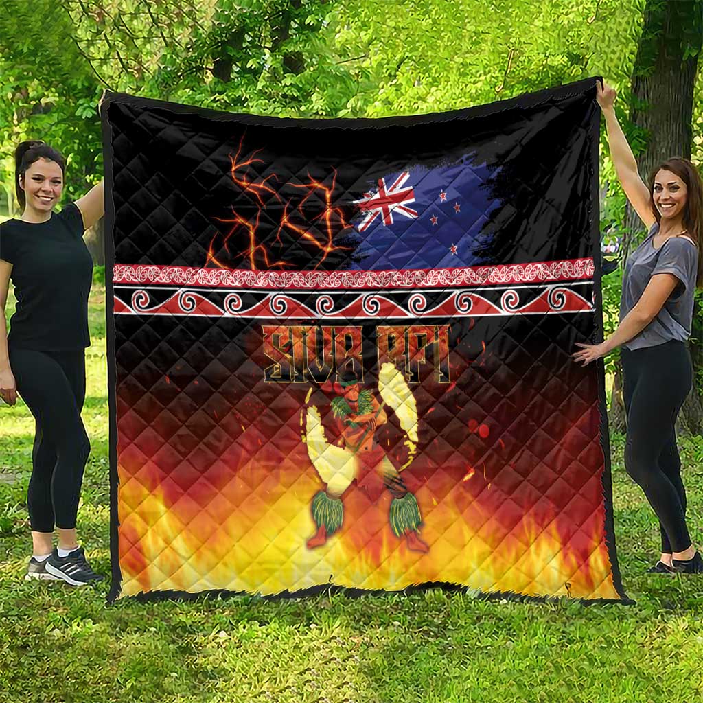 Aotearoa Siva Afi Quilt Tribal Performers of Aotearoa Fire Knife Dancing