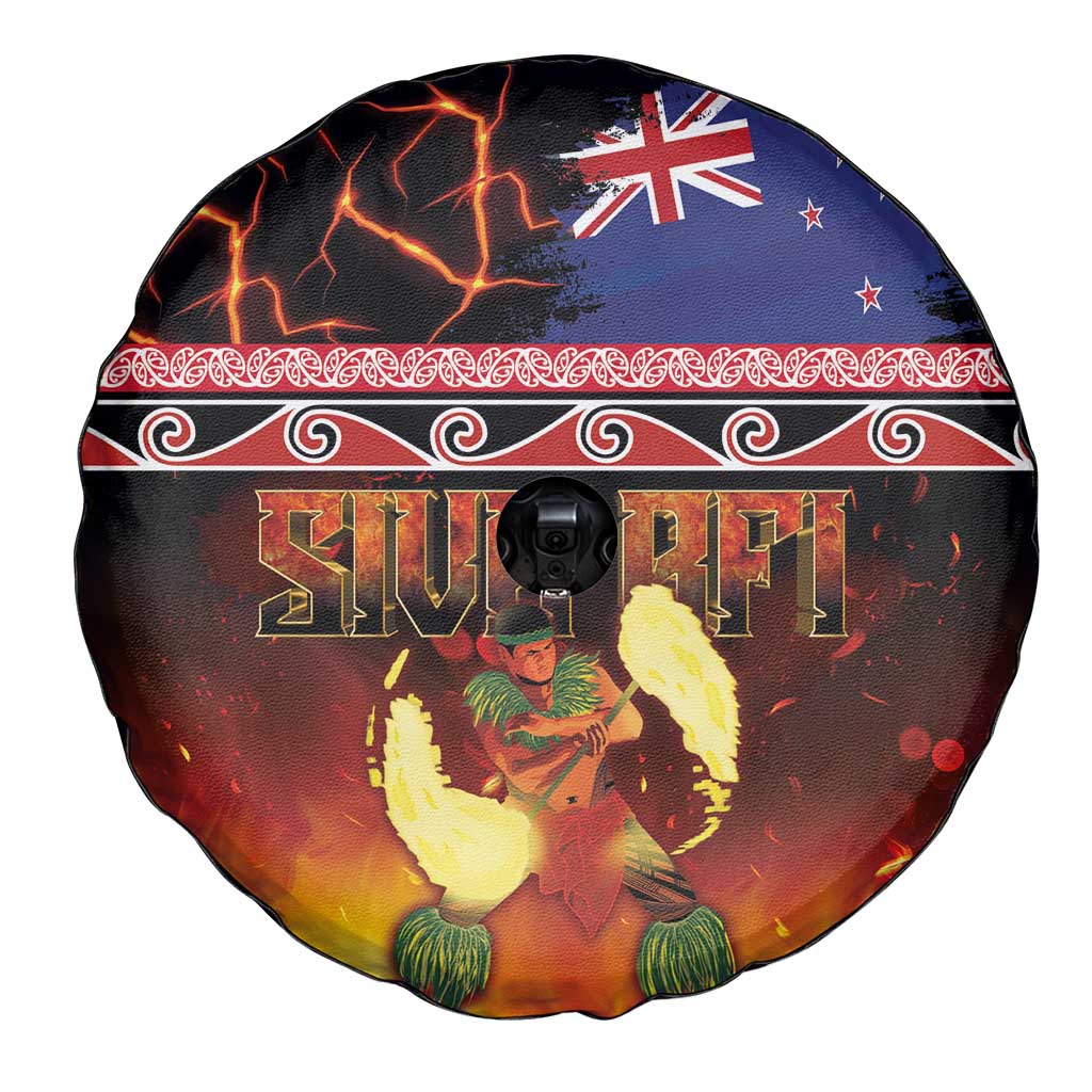 Aotearoa Siva Afi Spare Tire Cover Tribal Performers of Aotearoa Fire Knife Dancing