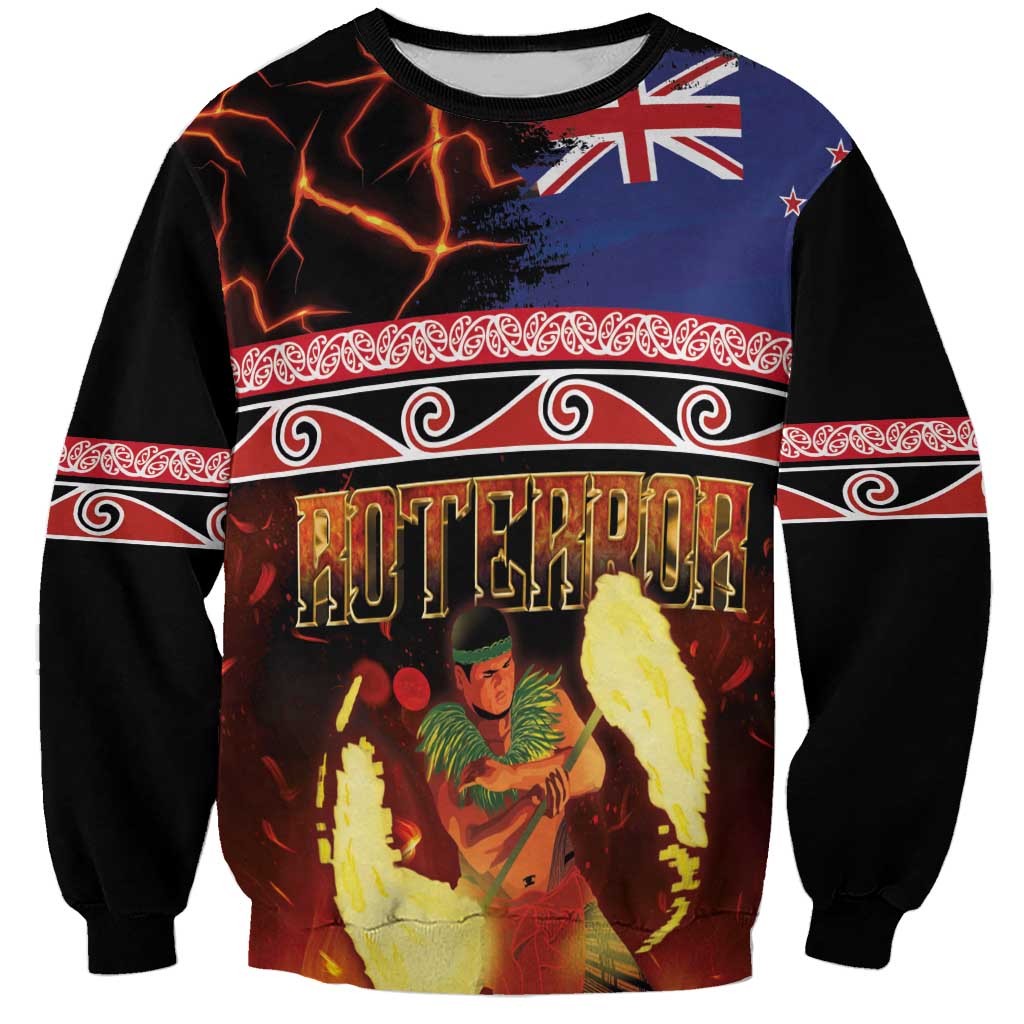 Aotearoa Siva Afi Sweatshirt Tribal Performers of Aotearoa Fire Knife Dancing