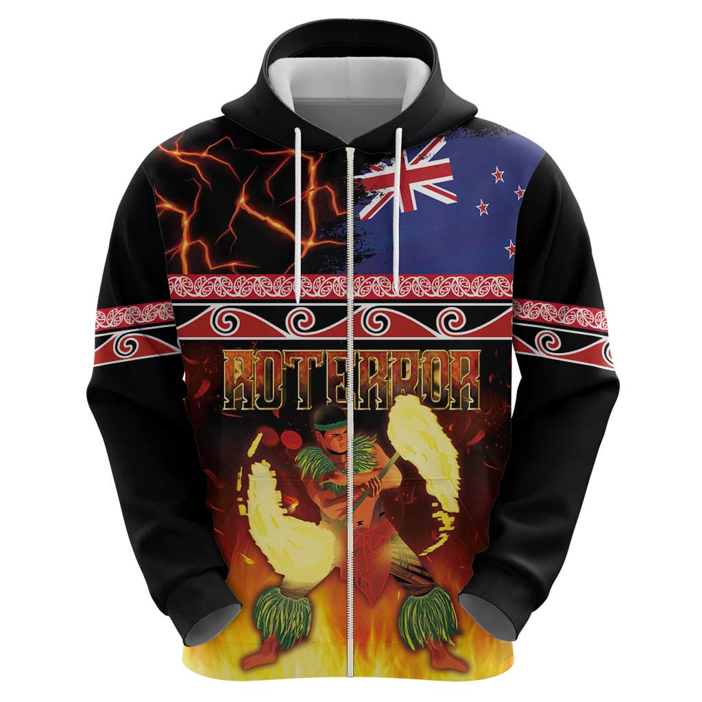 Aotearoa Siva Afi Zip Hoodie Tribal Performers of Aotearoa Fire Knife Dancing LT03 - Polynesian Pride