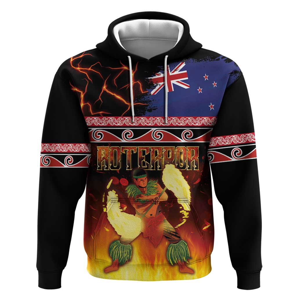Aotearoa Siva Afi Zip Hoodie Tribal Performers of Aotearoa Fire Knife Dancing LT03 Pullover Hoodie Black - Polynesian Pride