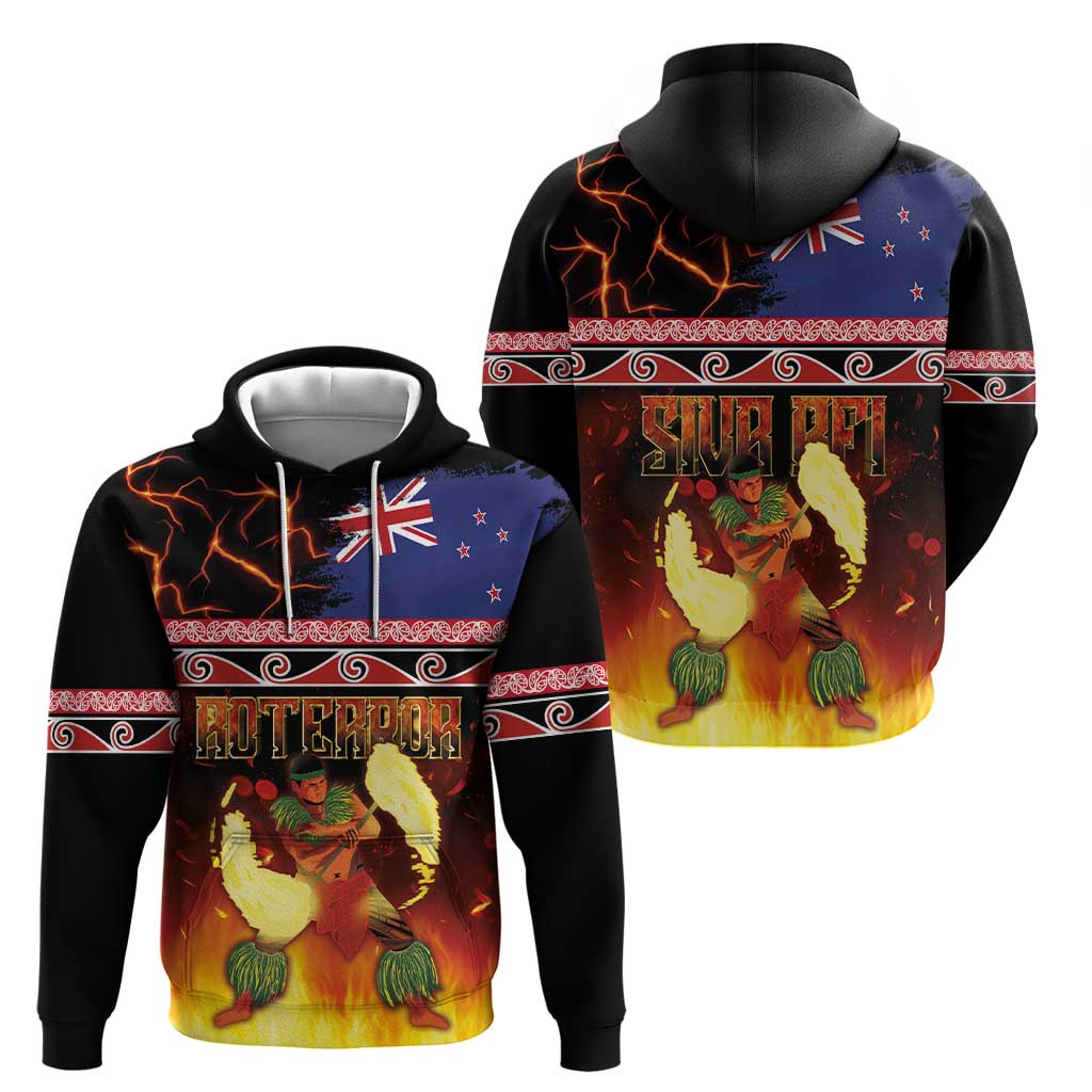 Aotearoa Siva Afi Zip Hoodie Tribal Performers of Aotearoa Fire Knife Dancing LT03 - Polynesian Pride
