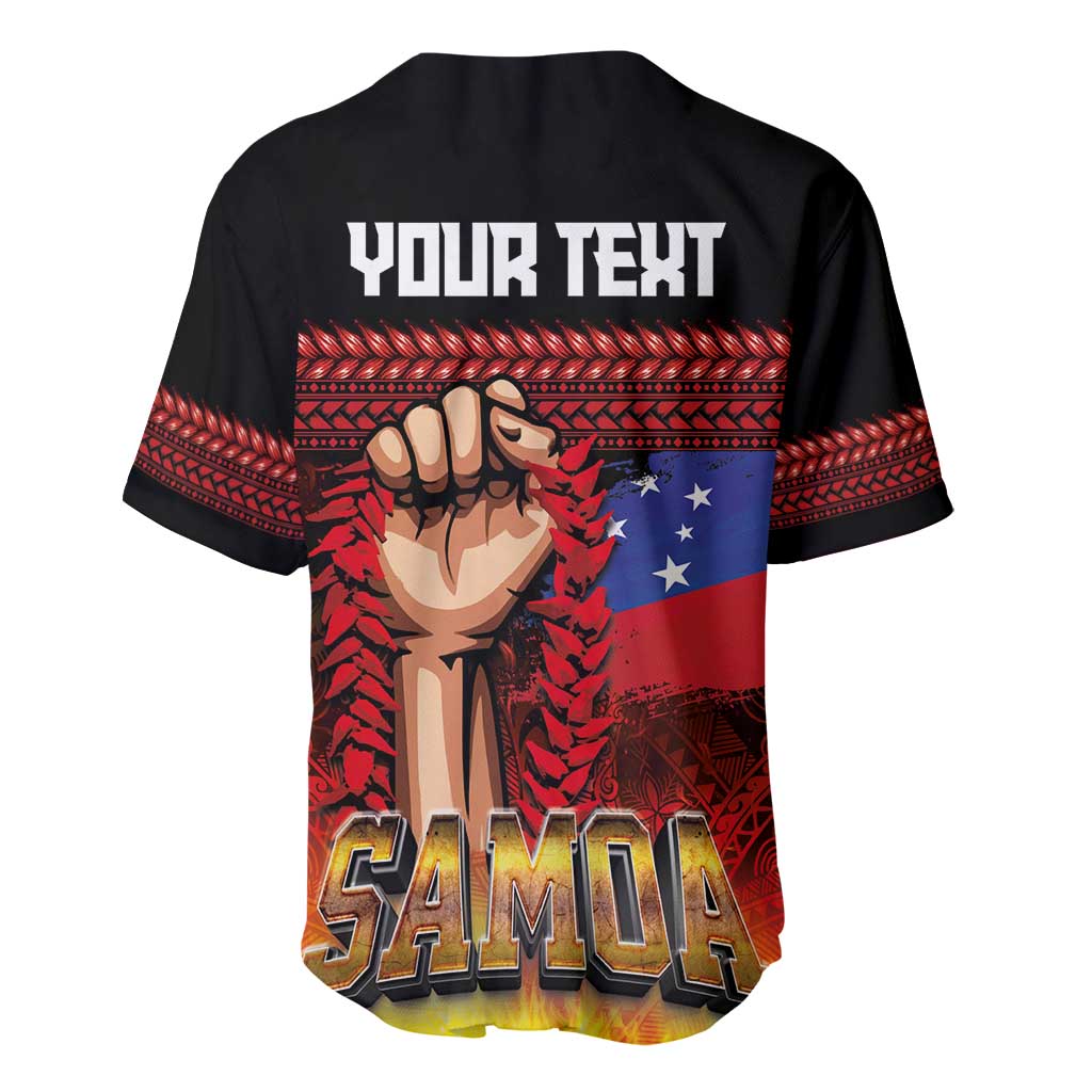 Personalised Samoan Spirit - Samoa Tribal Heritage Baseball Jersey LT03 - Polynesian Pride
