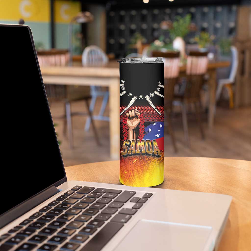 Personalised Samoan Spirit - Samoa Tribal Heritage Skinny Tumbler